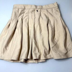 Zara Cream Pleated Skirt